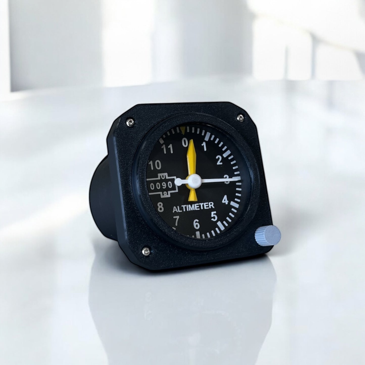 Altimeter Desk Clock with Penstand