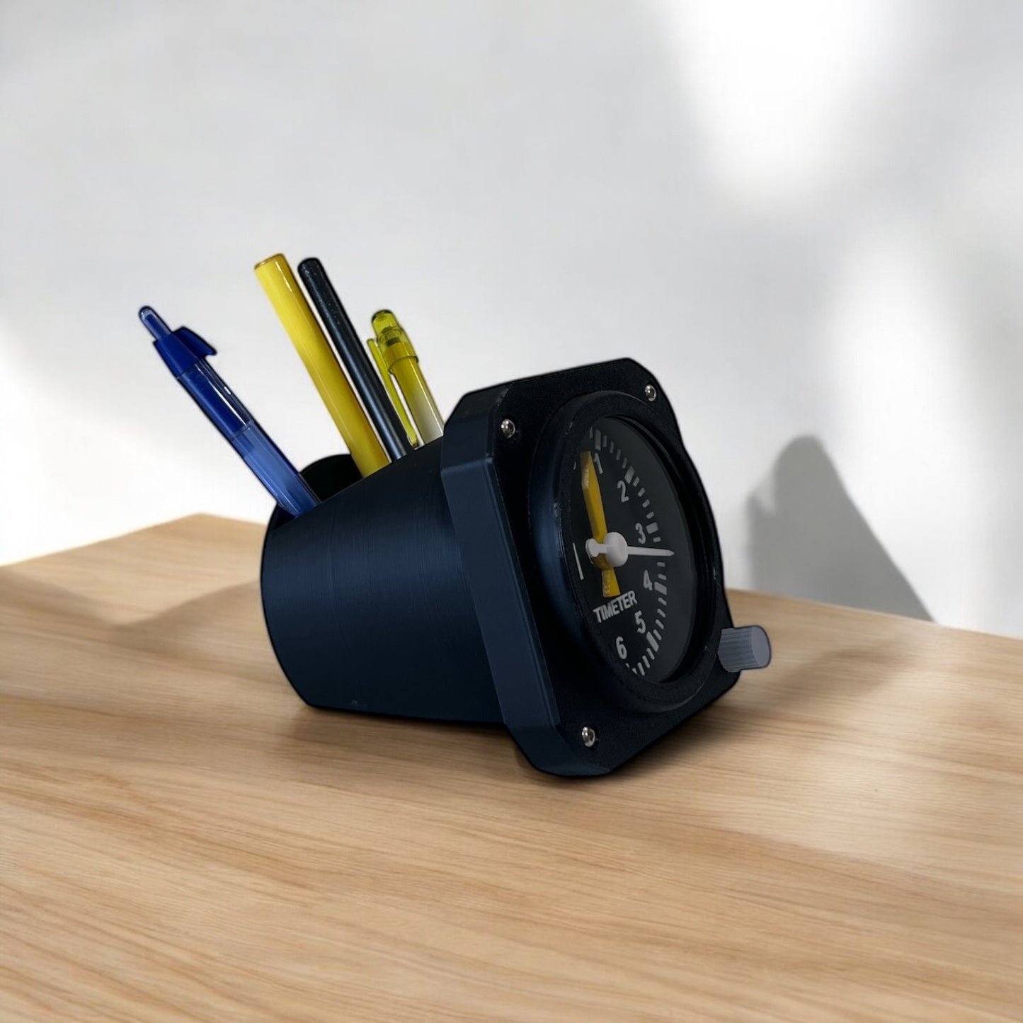 Altimeter Desk Clock with Penstand